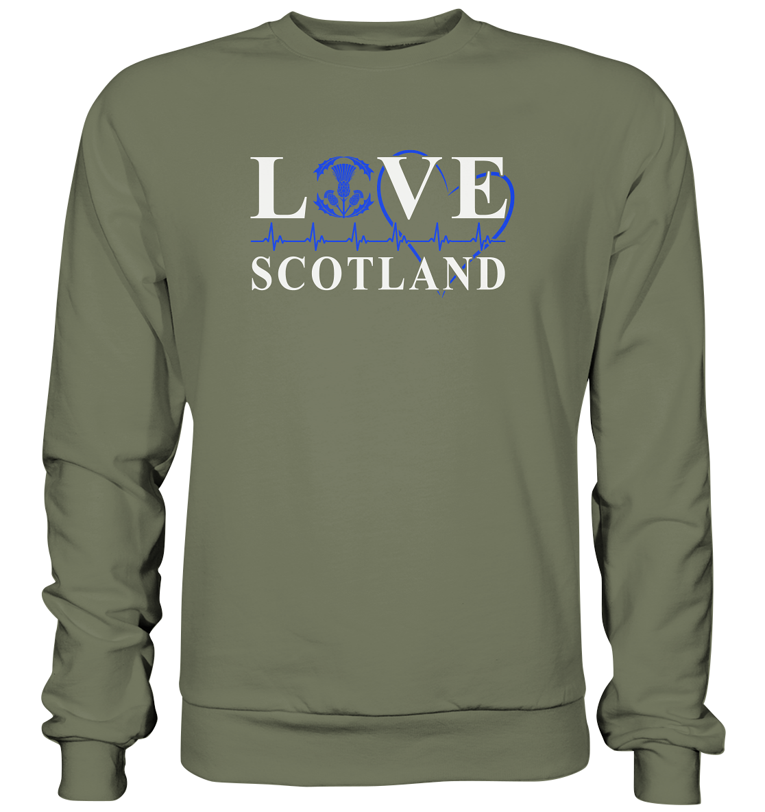 Love Scotland "Heartbeat" - Premium Sweatshirt