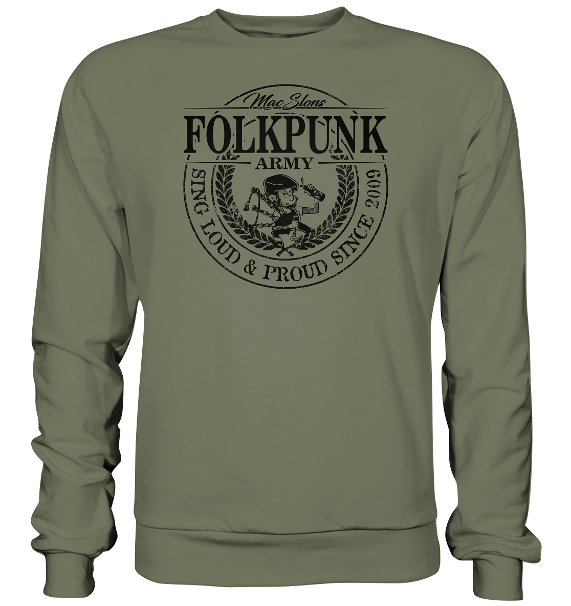 MacSlon's "Folkpunk Army" - Premium Sweatshirt