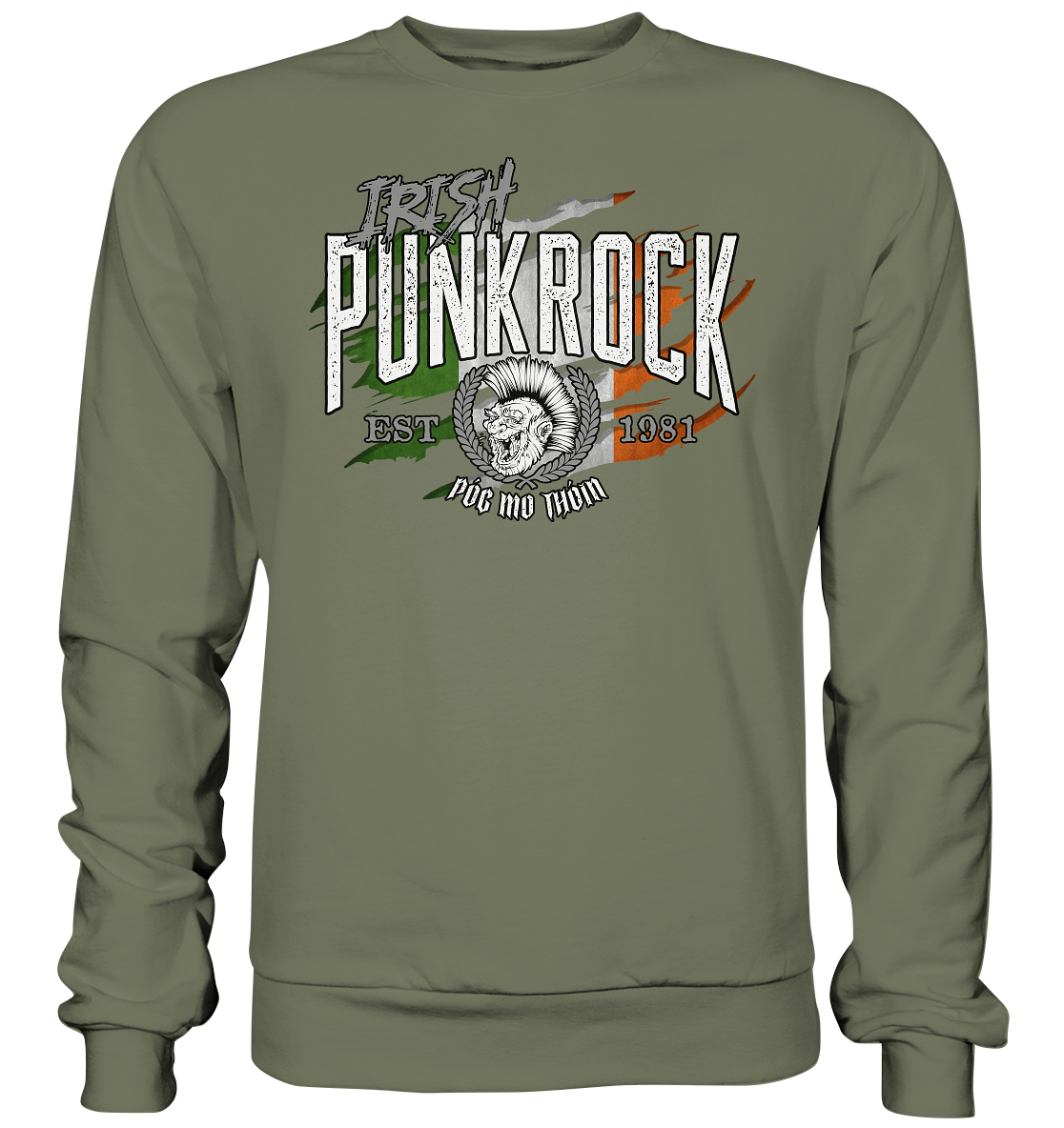 Póg Mo Thóin Streetwear "Irish Punkrock / Scratch" - Premium Sweatshirt