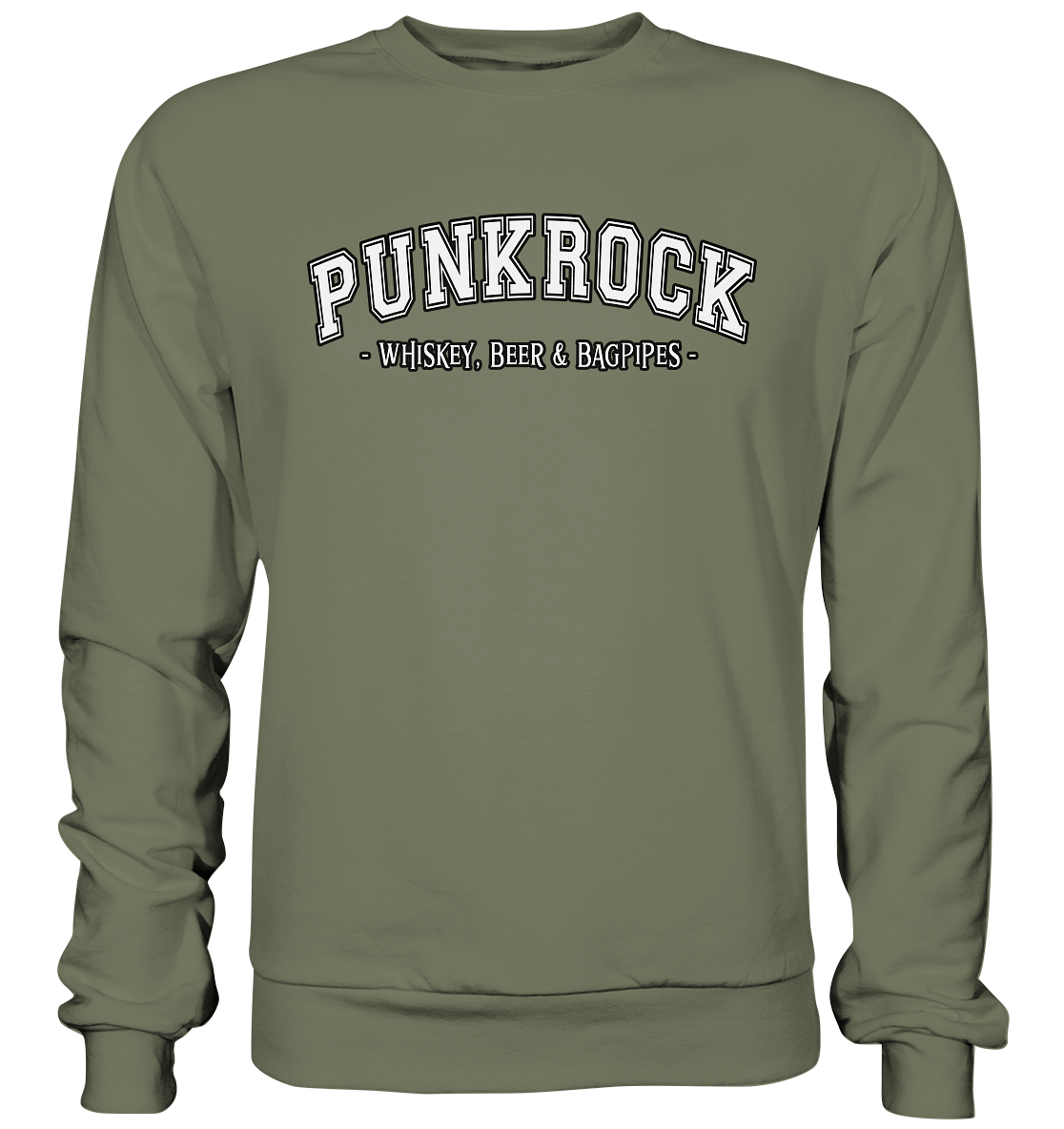 Punkrock "Whiskey, Beer & Bagpipes" - Premium Sweatshirt