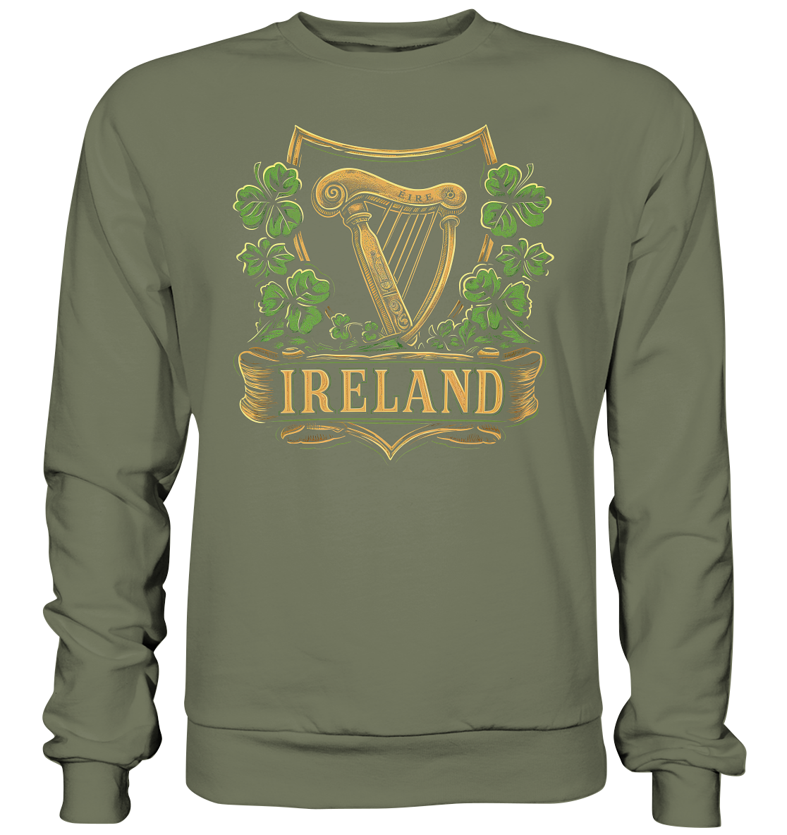 Ireland "Éire / Harp / Shamrock" - Premium Sweatshirt