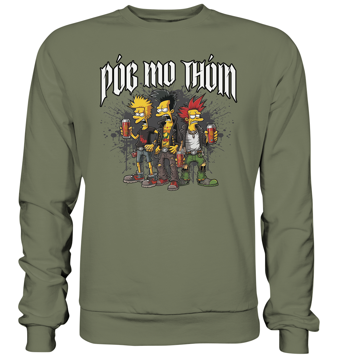 Póg Mo Thóin Streetwear "Punks" - Premium Sweatshirt
