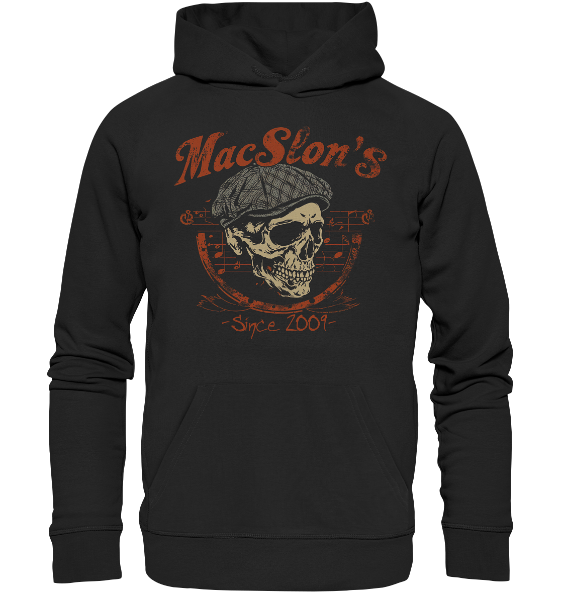 MacSlon's "Since 2009 / Flatcap-Skull I" - Premium Unisex Hoodie