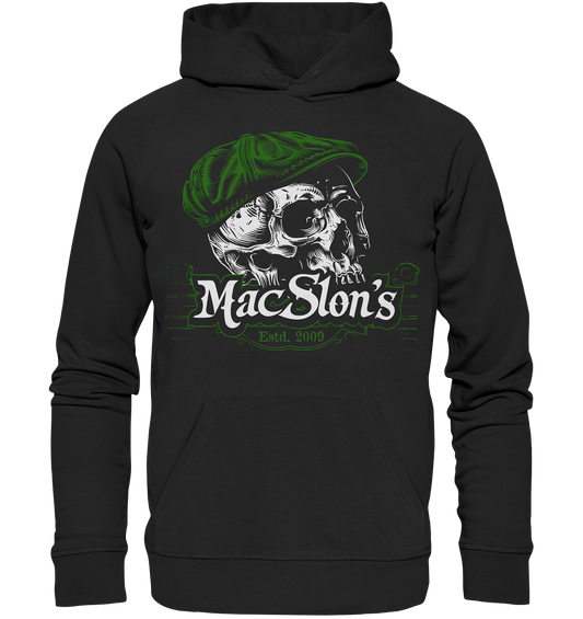MacSlon's "Estd. 2009 / Flatcap-Skull V" - Premium Unisex Hoodie