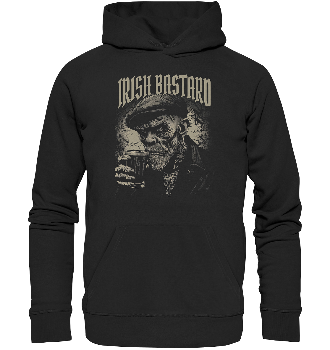 Irish Bastard "Old Irish Man III" - Premium Unisex Hoodie