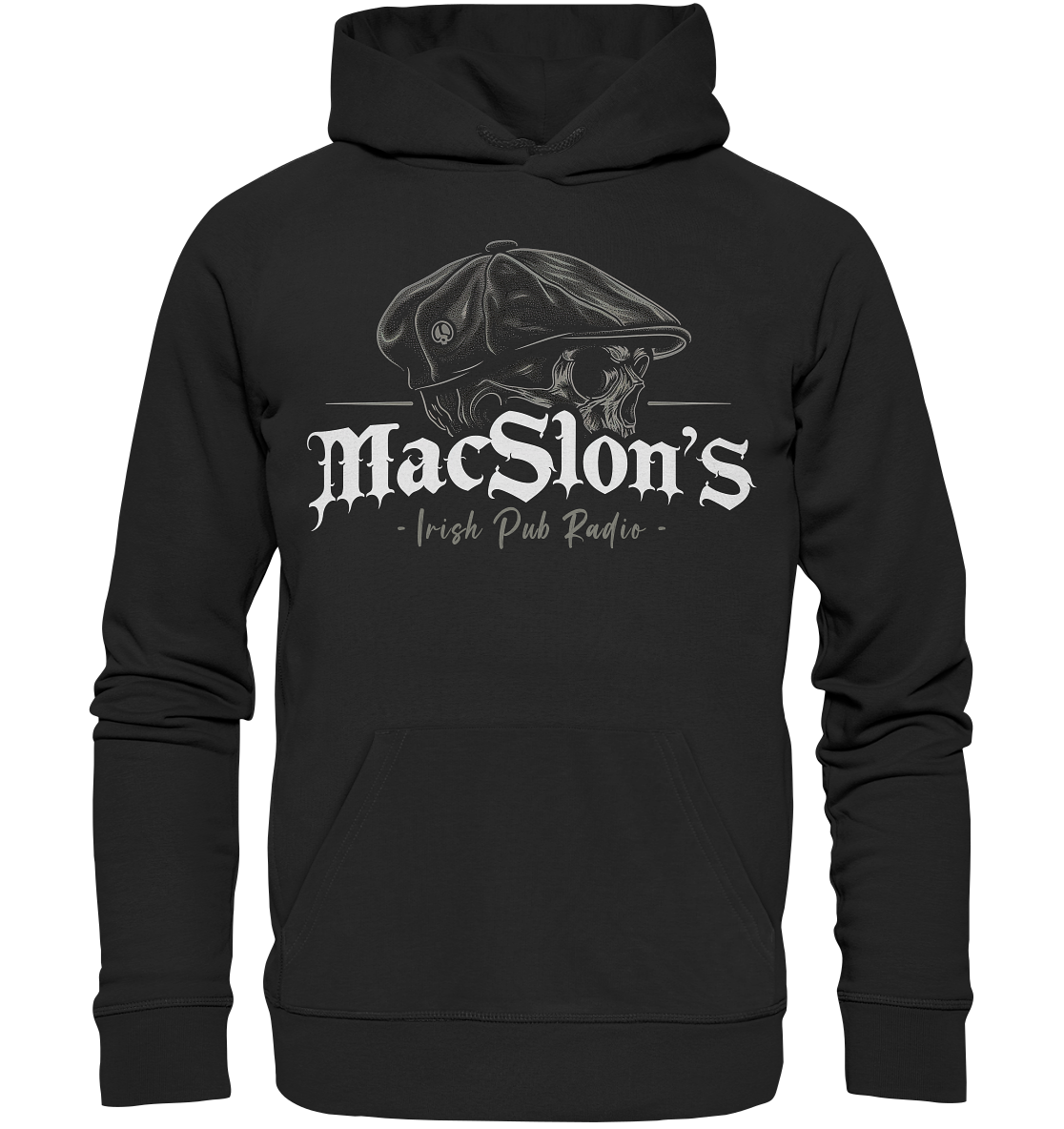 MacSlon's Irish Pub Radio "Flatcap-Skull I" - Premium Unisex Hoodie