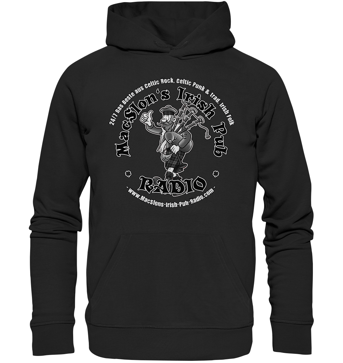 MacSlon's Radio "24/7 - Scotsman Logo" - Premium Unisex Hoodie
