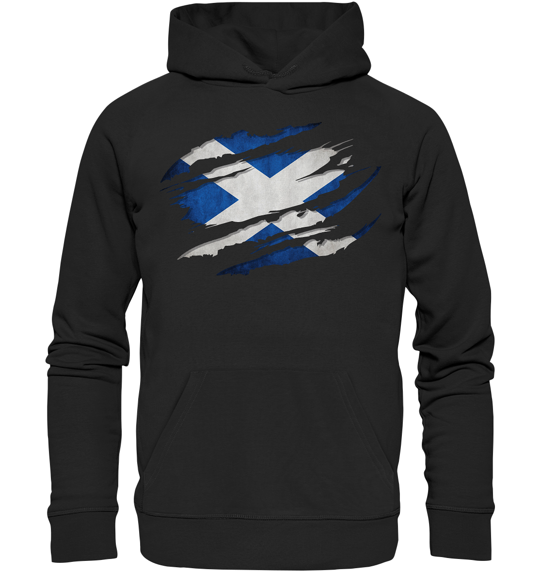Scotland "Flag Scratch" - Premium Unisex Hoodie