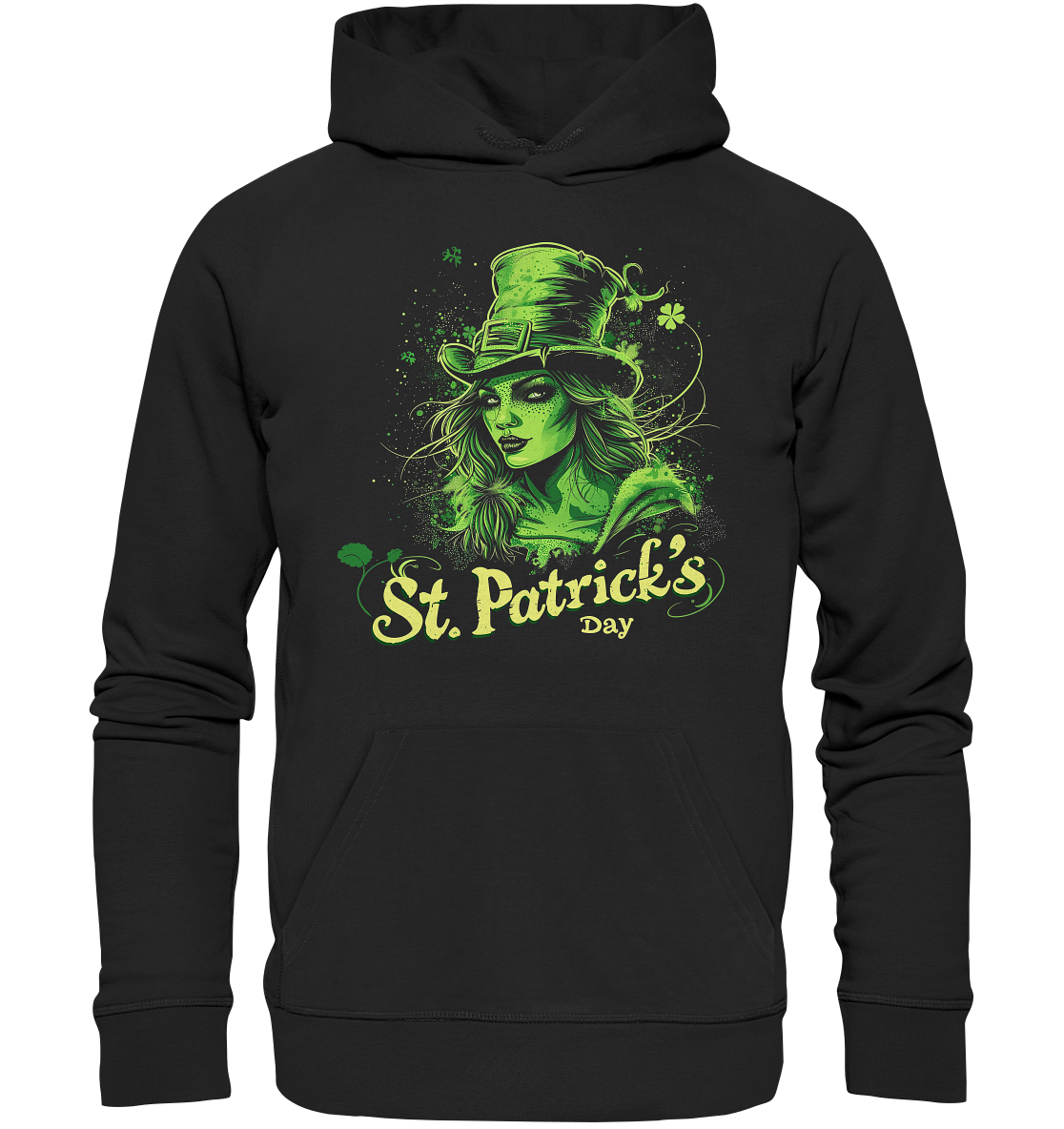 St. Patrick's Day "Leprechaun Girl II" - Premium Unisex Hoodie