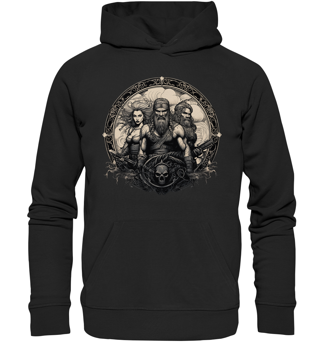 Celtic Warrior "Group / Skull" - Premium Unisex Hoodie