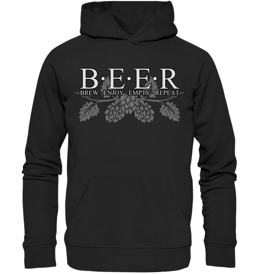 Beer "Brew, Enjoy, Empty, Repeat" - Premium Unisex Hoodie