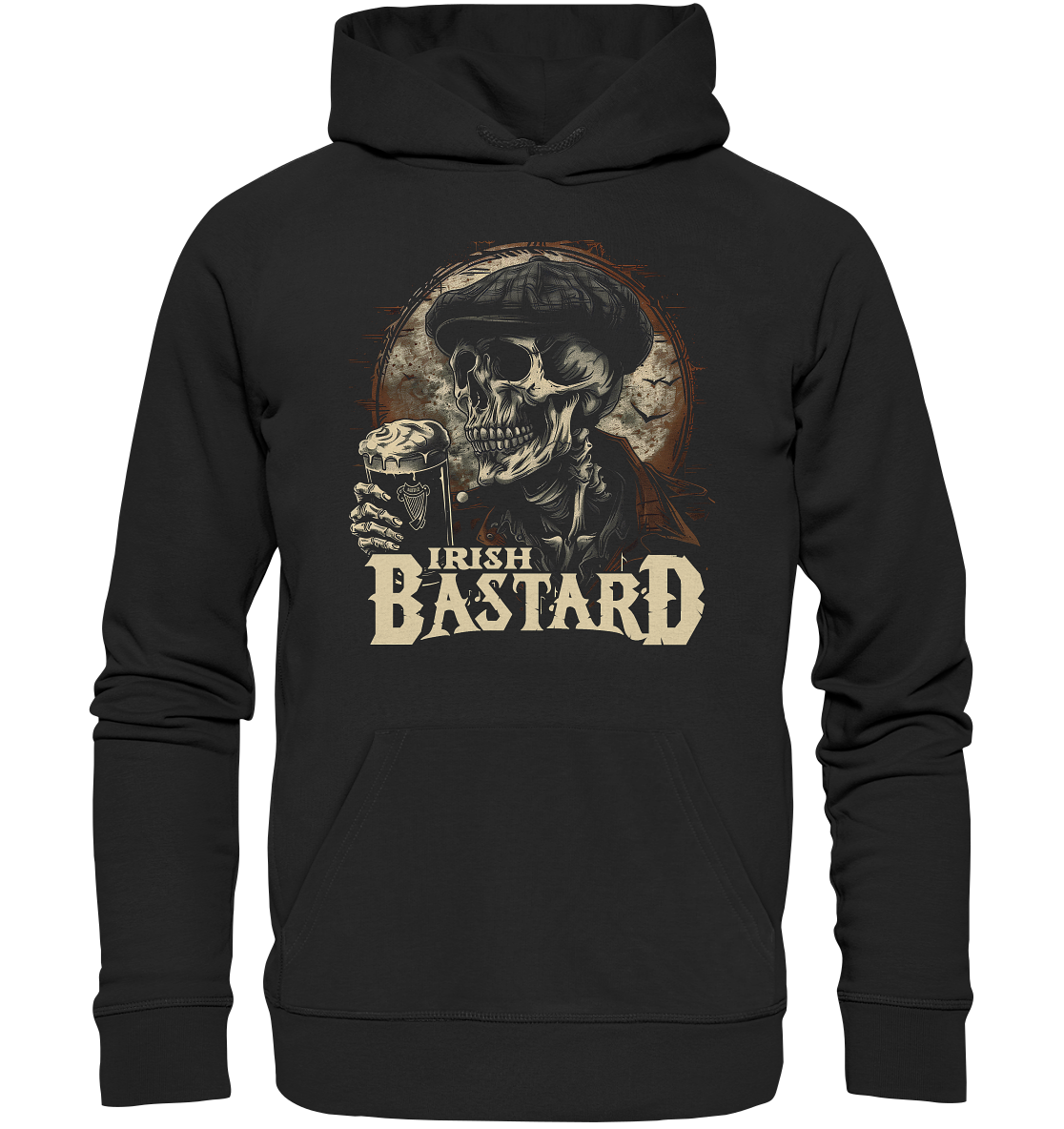 Irish Bastard "Flatcap-Skull IV" - Premium Unisex Hoodie