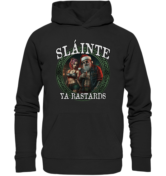 Sláinte Ya Bastards "Santa and his Elf"  - Premium Unisex Hoodie