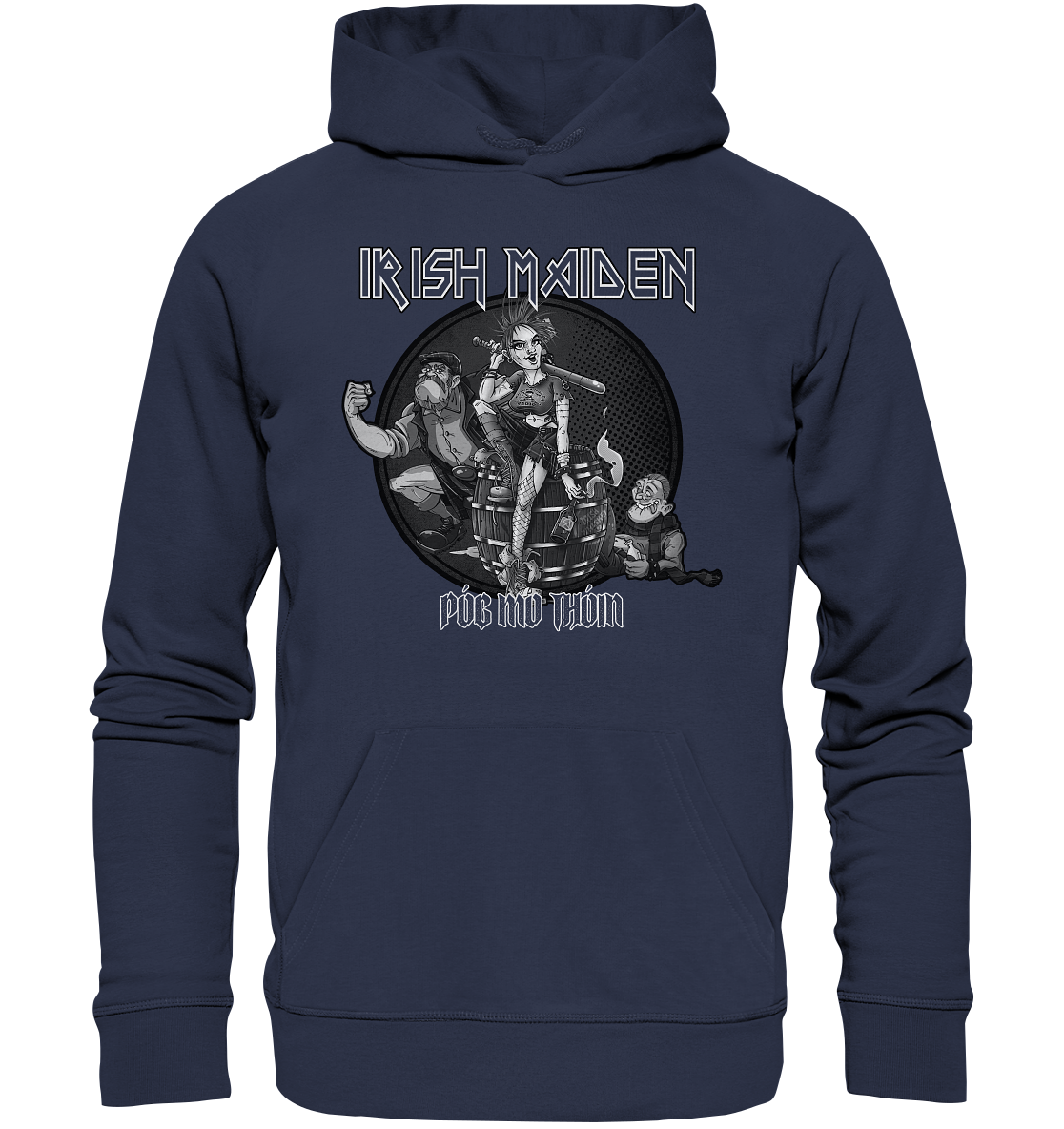 Póg Mo Thóin Streetwear "Irish Maiden" - Premium Unisex Hoodie