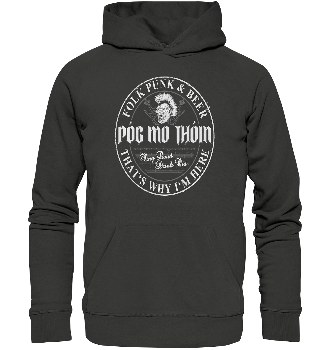 Póg Mo Thóin Streetwear "Folk Punk & Beer" - Premium Unisex Hoodie