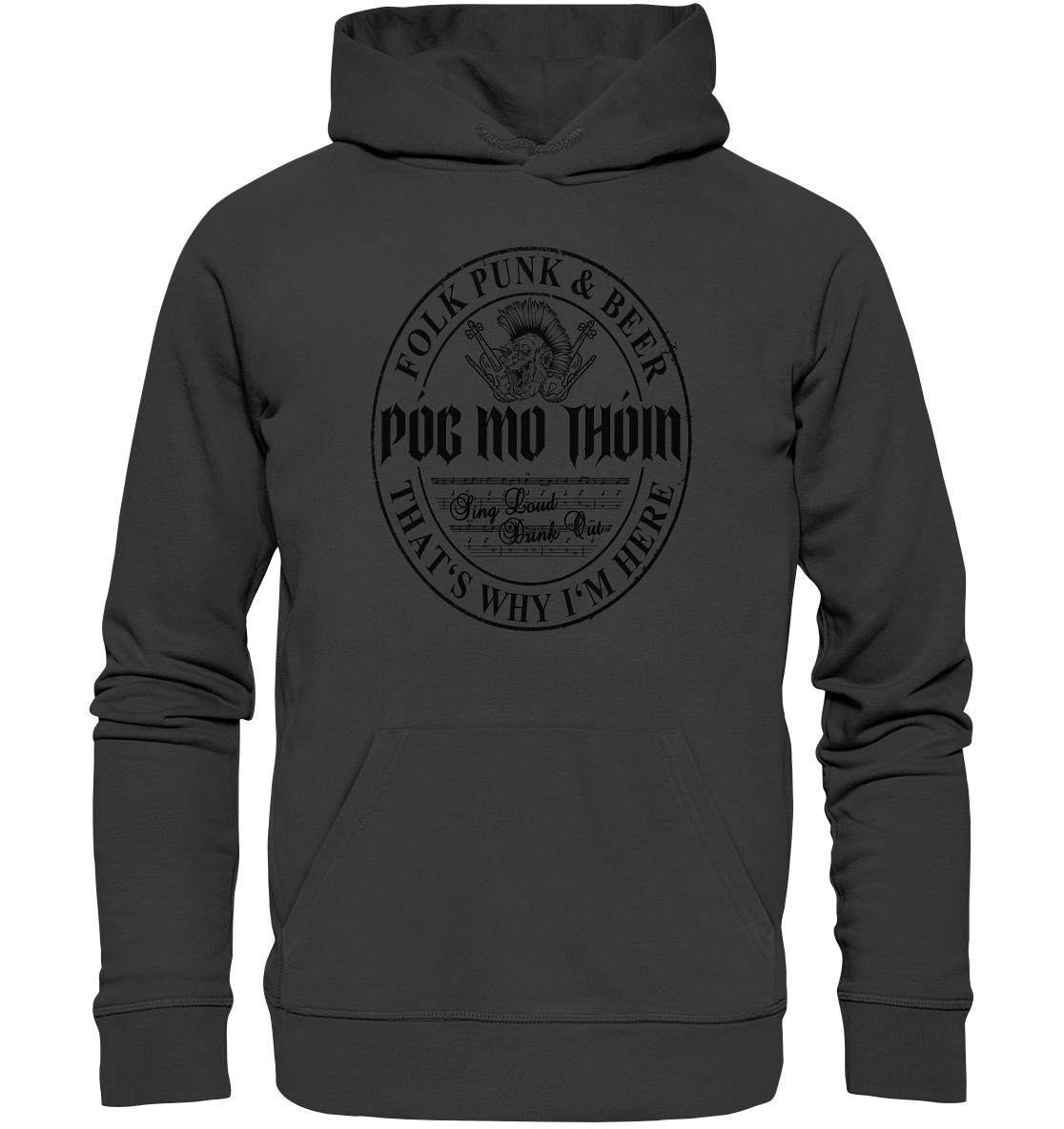 Póg Mo Thóin Streetwear "Folk Punk & Beer" - Premium Unisex Hoodie