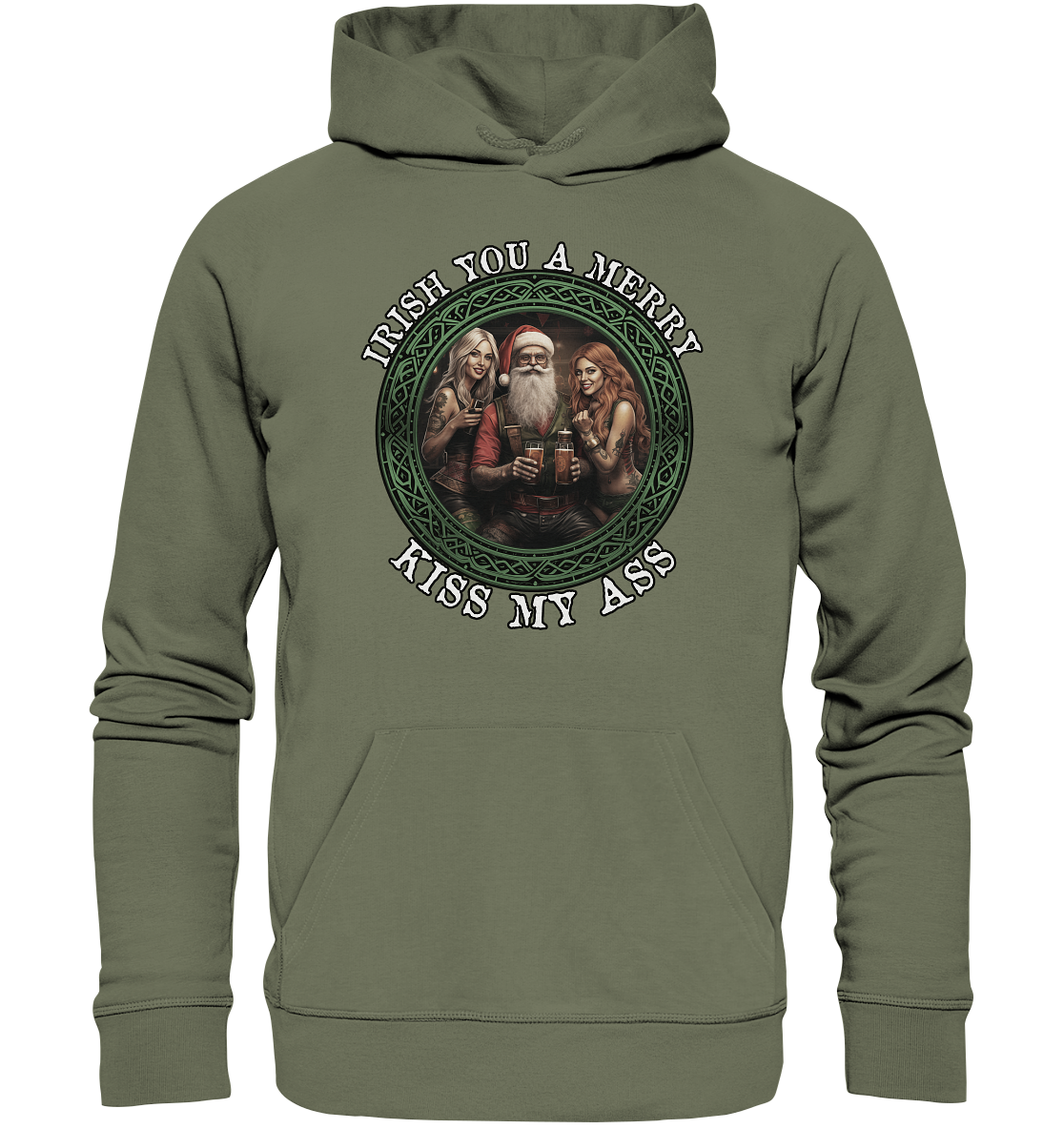 Irish You A Merry... "Santa, Girls & Beer II" - Premium Unisex Hoodie