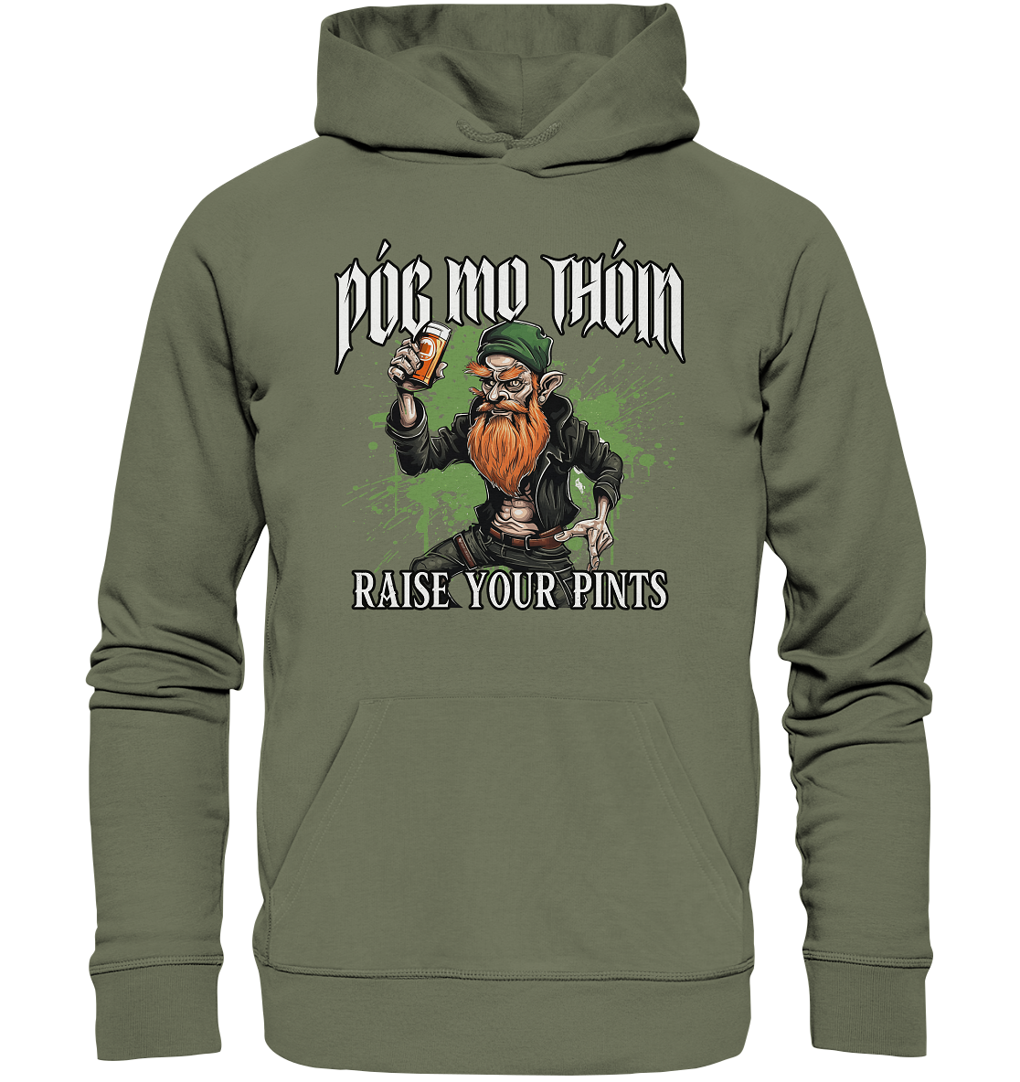 Póg Mo Thóin Streetwear "Raise Your Pints" - Premium Unisex Hoodie
