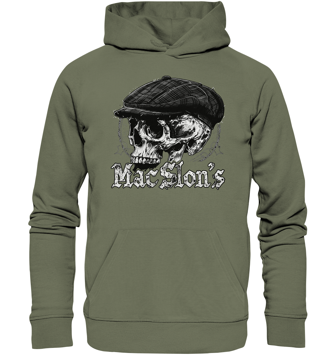 MacSlon's "Flatcap-Skull II" - Premium Unisex Hoodie