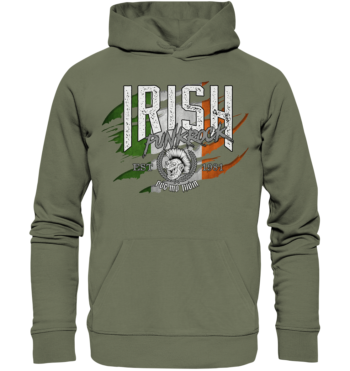 Póg Mo Thóin Streetwear "Irish Punkrock / Scratch" - Premium Unisex Hoodie