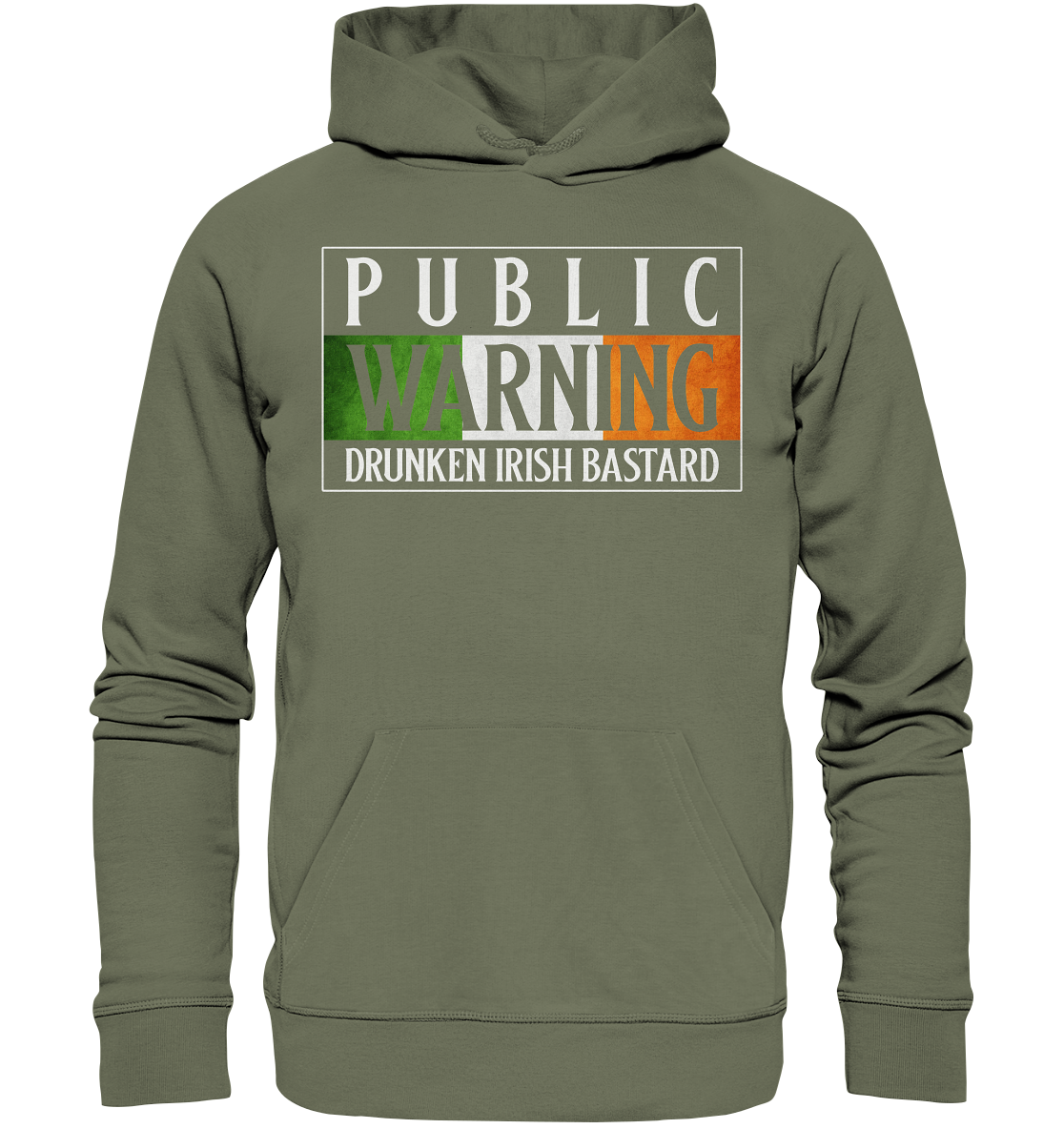 Public Warning "Drunken Irish Bastard" - Premium Unisex Hoodie