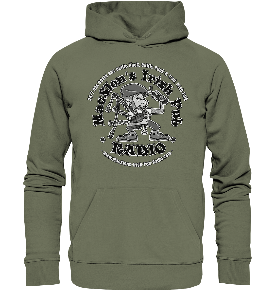 MacSlon's Radio "24/7 - Classic Logo" - Premium Unisex Hoodie