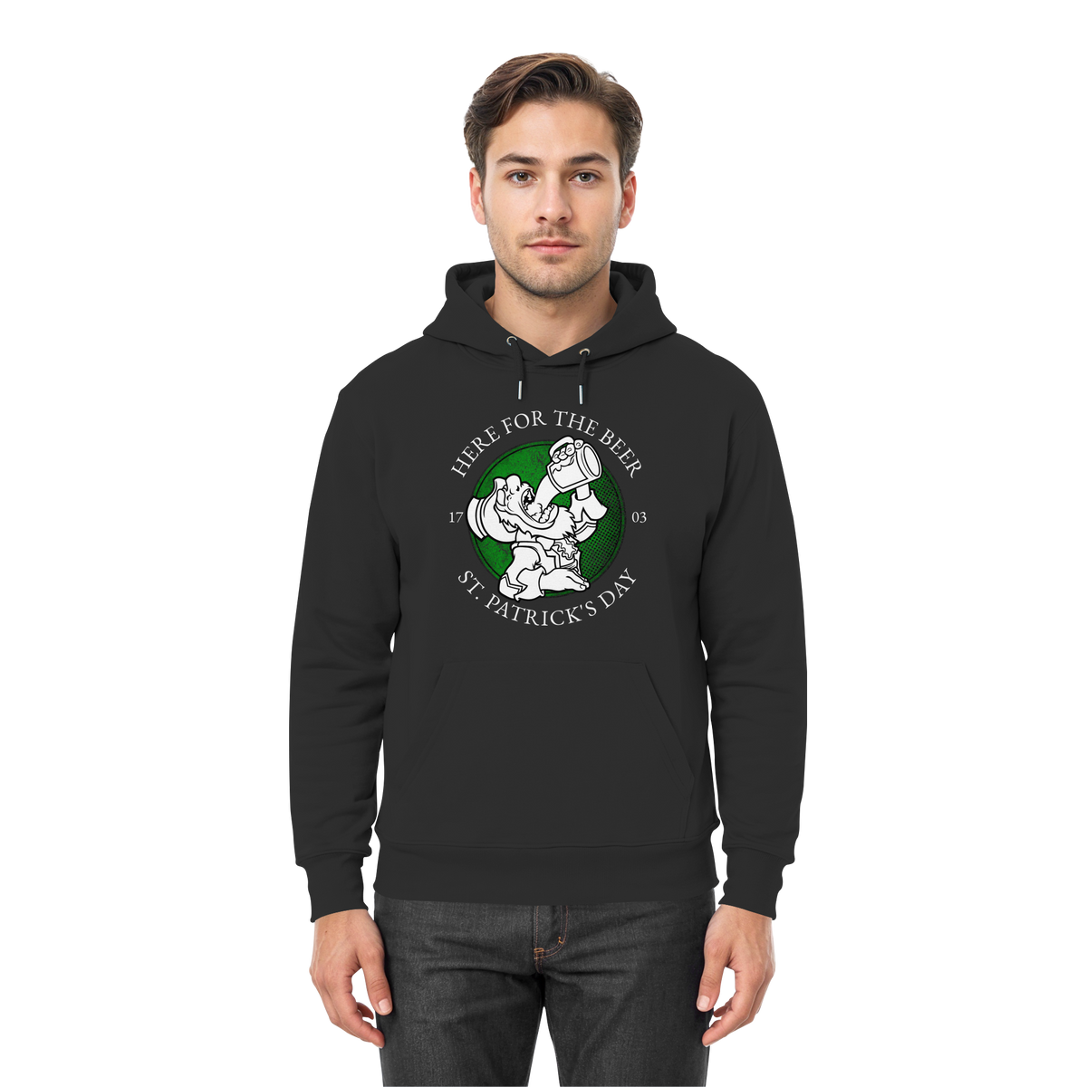Here For The Beer "St. Patrick's Day" - Premium Unisex Hoodie