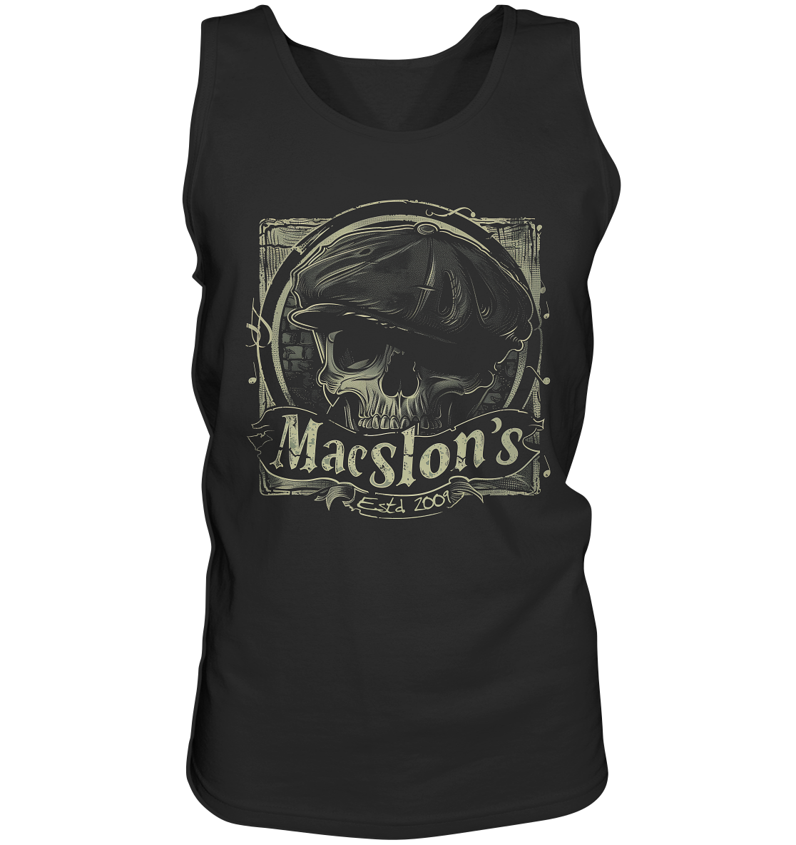 MacSlon's "Estd. 2009 / Flatcap-Skull XI" - Tank-Top