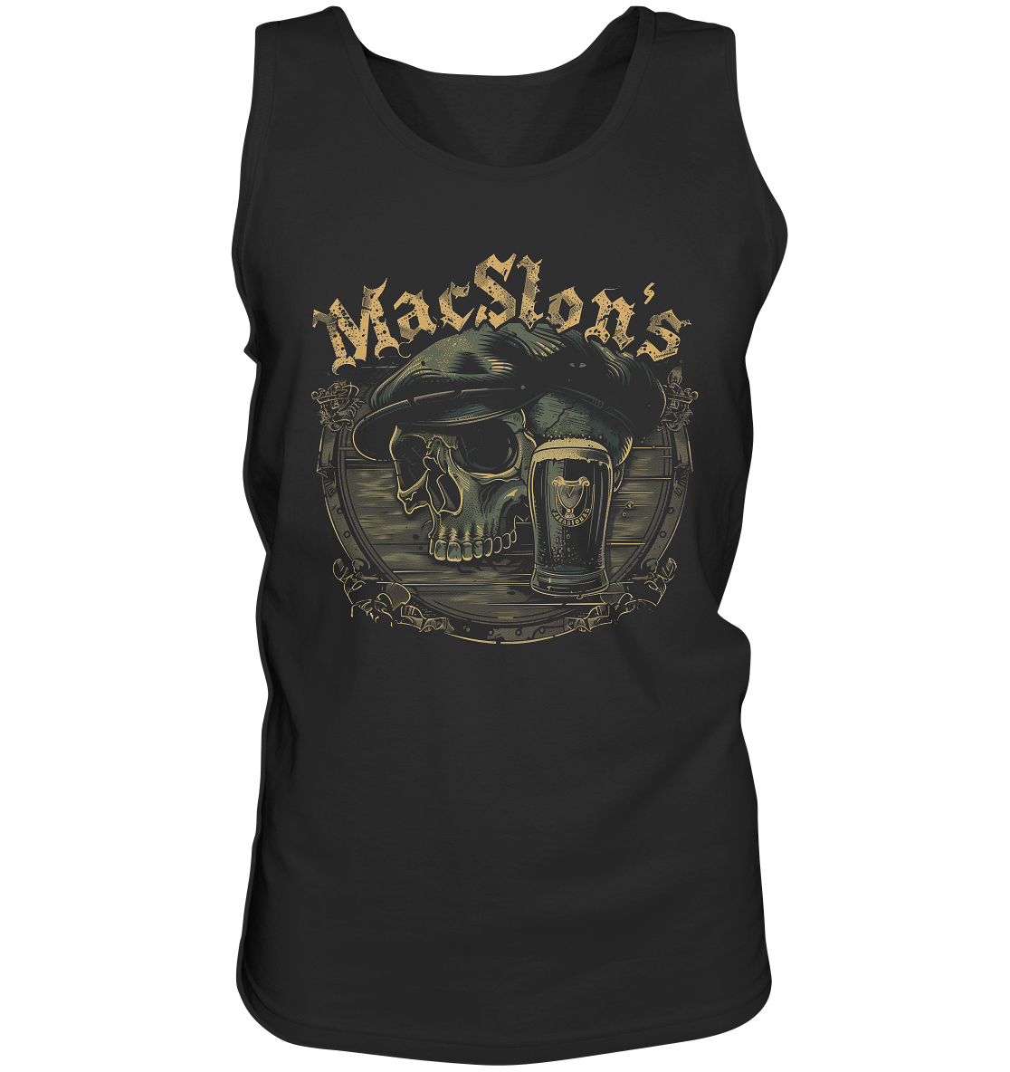 MacSlon's "Flatcap-Skull III" - Tank-Top