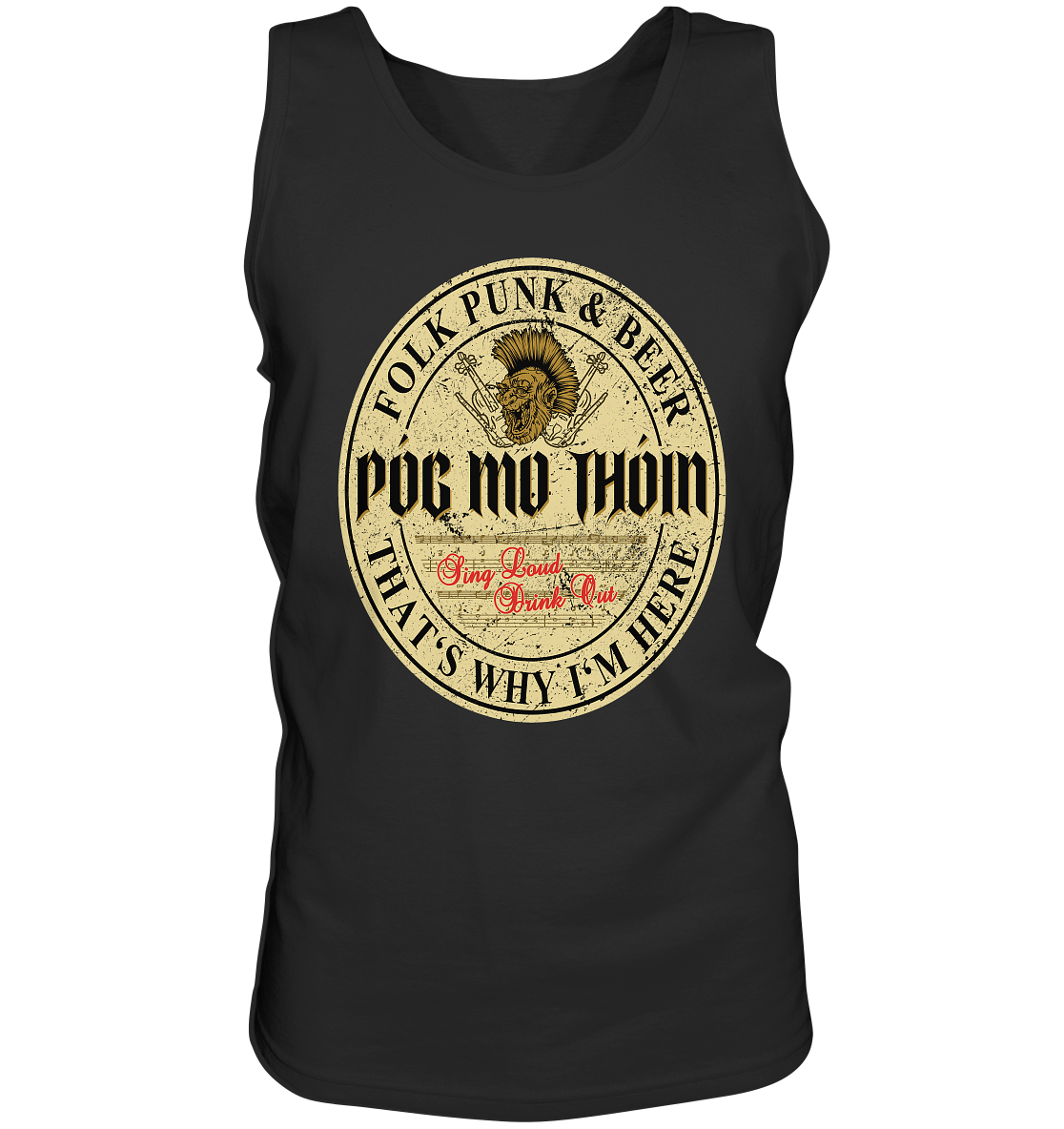 Póg Mo Thóin Streetwear "Folk Punk & Beer" - Tank-Top