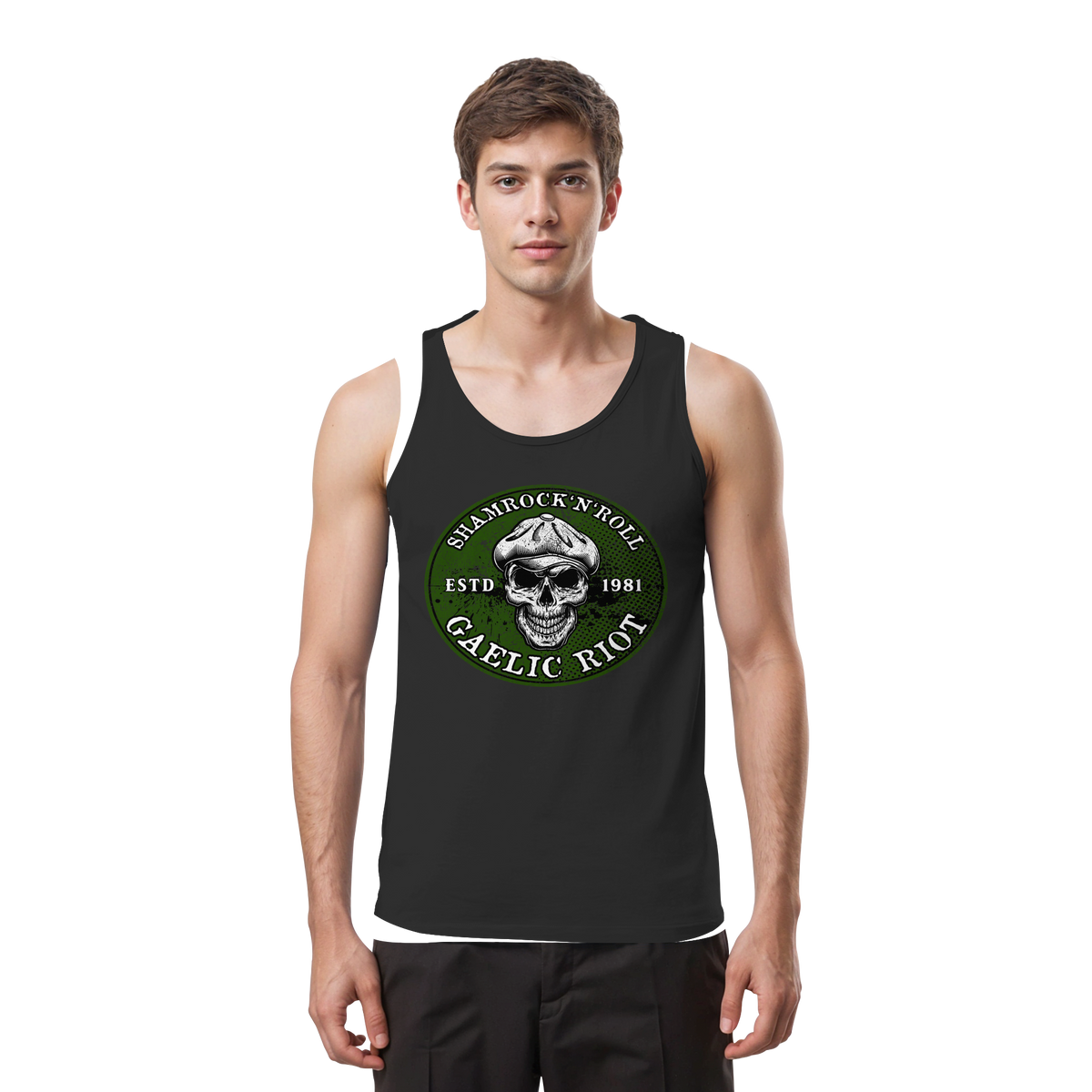 Shamrock And Roll "Skull / Gaelic Riot" - Tank-Top