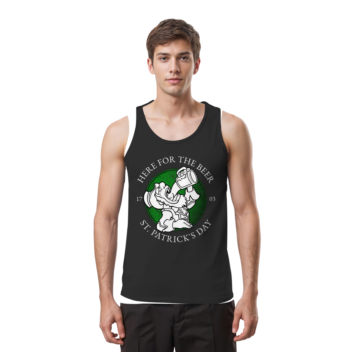Here For The Beer "St. Patrick's Day" - Tank-Top