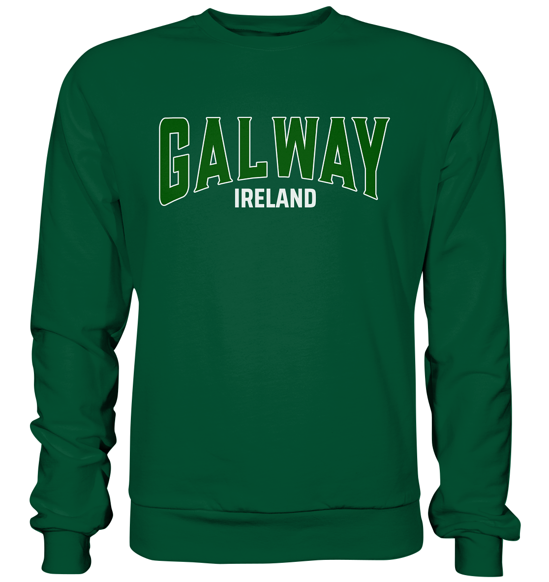 Galway / Ireland "Green Logo" - Basic Sweatshirt