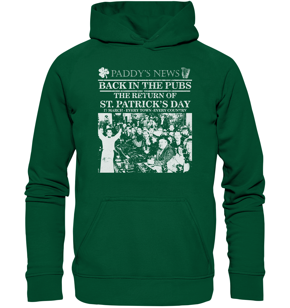 Back In The Pubs "The Return Of St. Patrick's Day" - Basic Unisex Hoodie