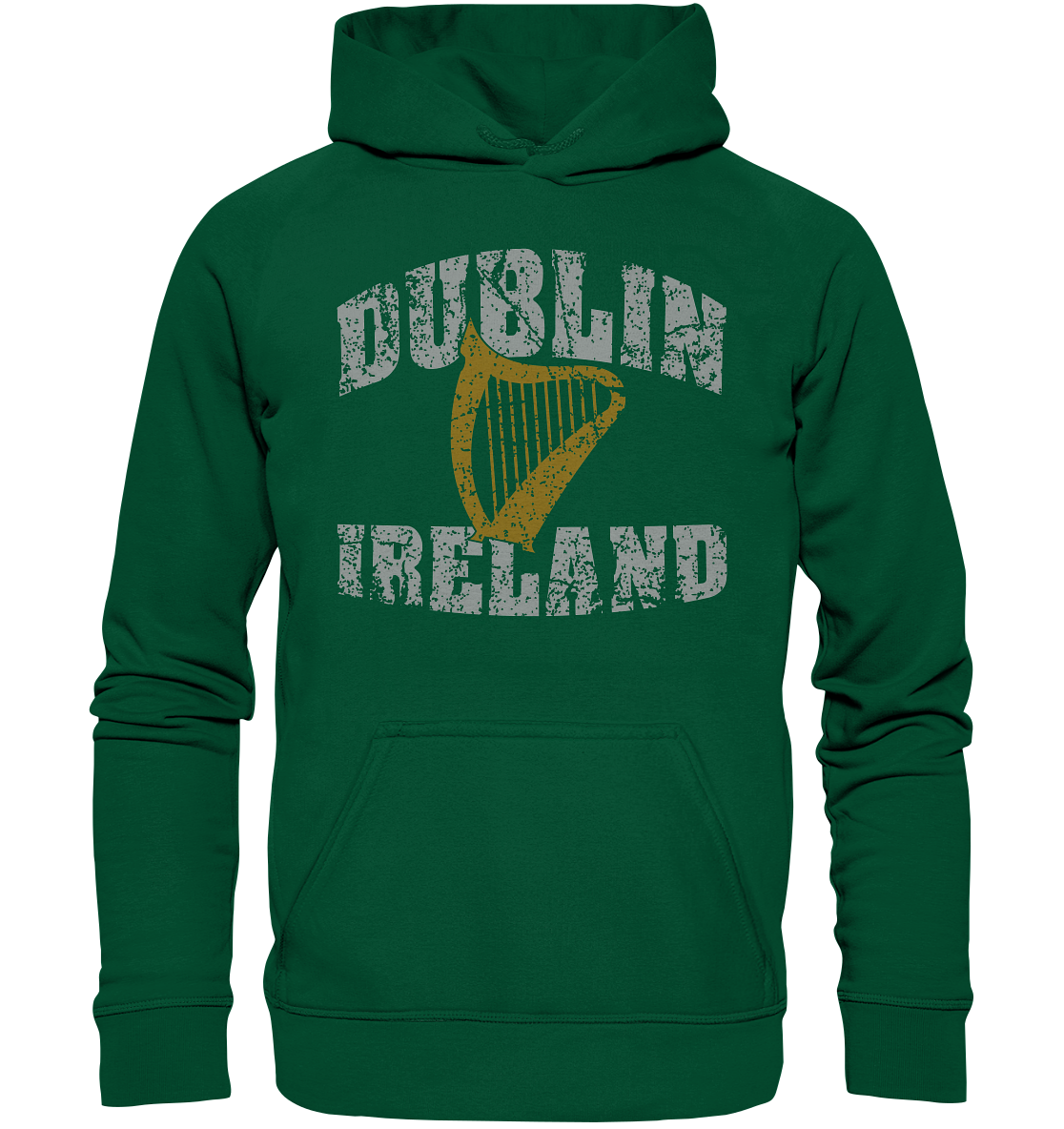 Dublin Ireland Harp - Basic Unisex Hoodie