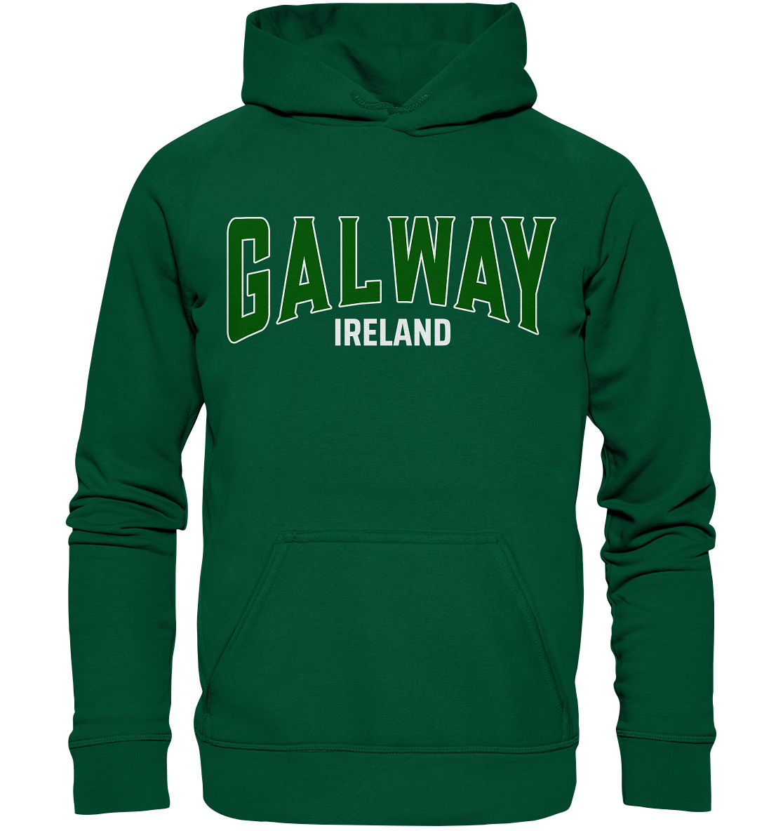 Galway / Ireland "Green Logo" - Basic Unisex Hoodie