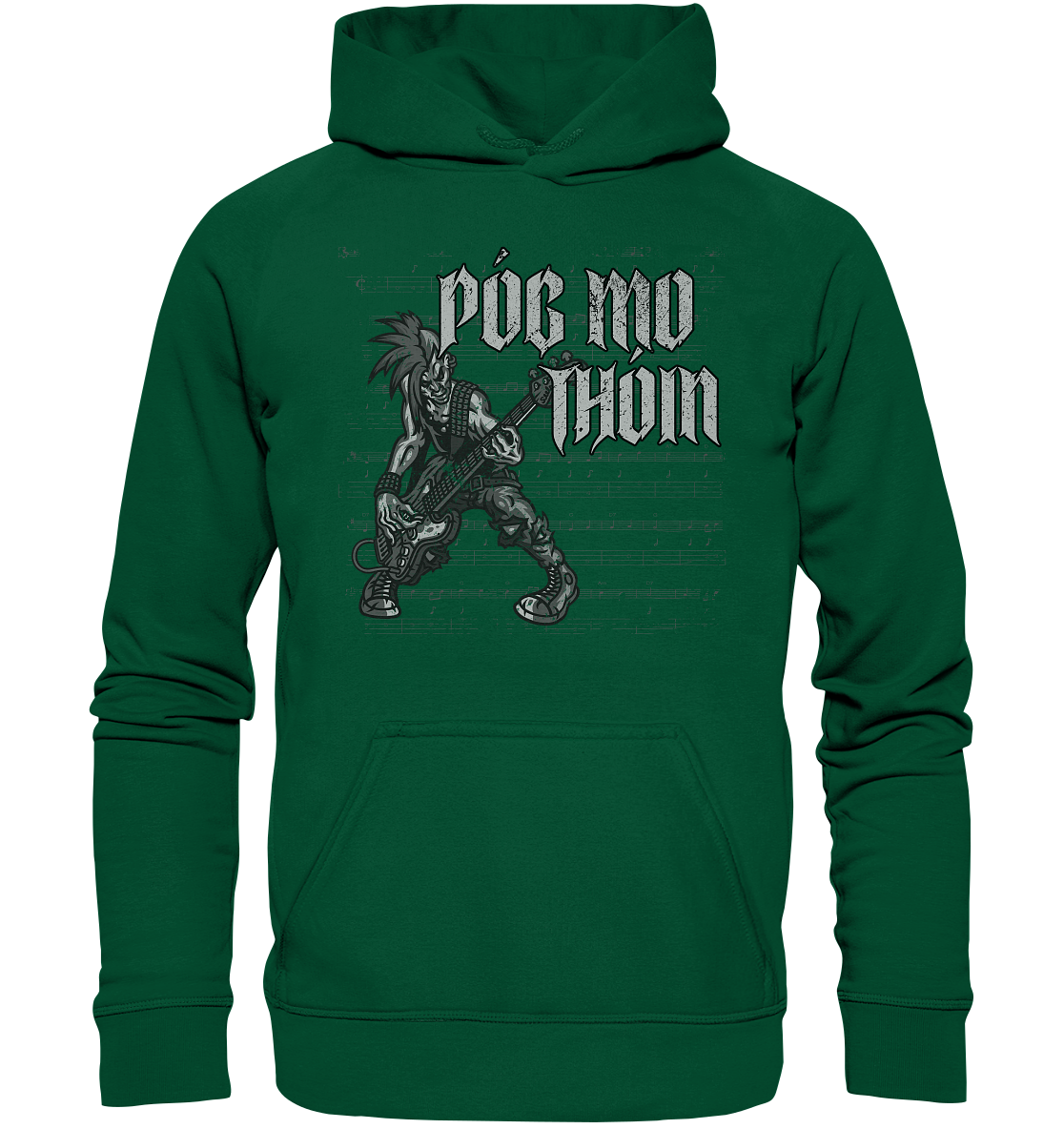 Póg Mo Thóin Streetwear "Punkrocker" - Basic Unisex Hoodie