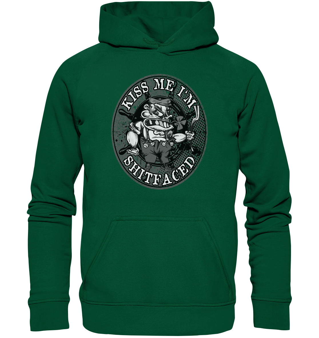 Kiss Me I'm Shitfaced - Basic Unisex Hoodie