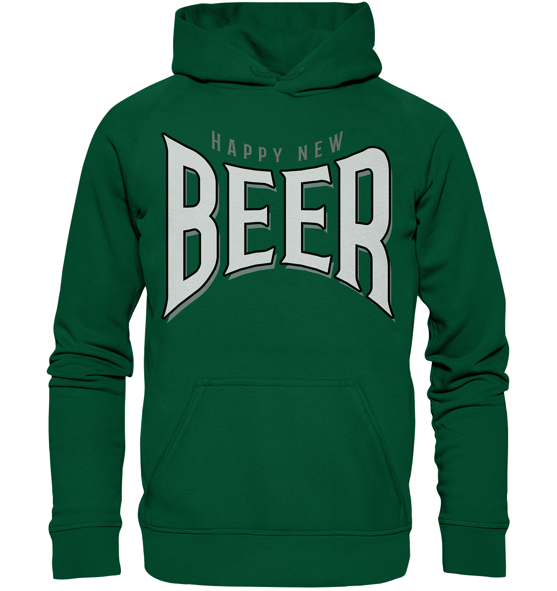 "Happy New Beer" - Basic Unisex Hoodie