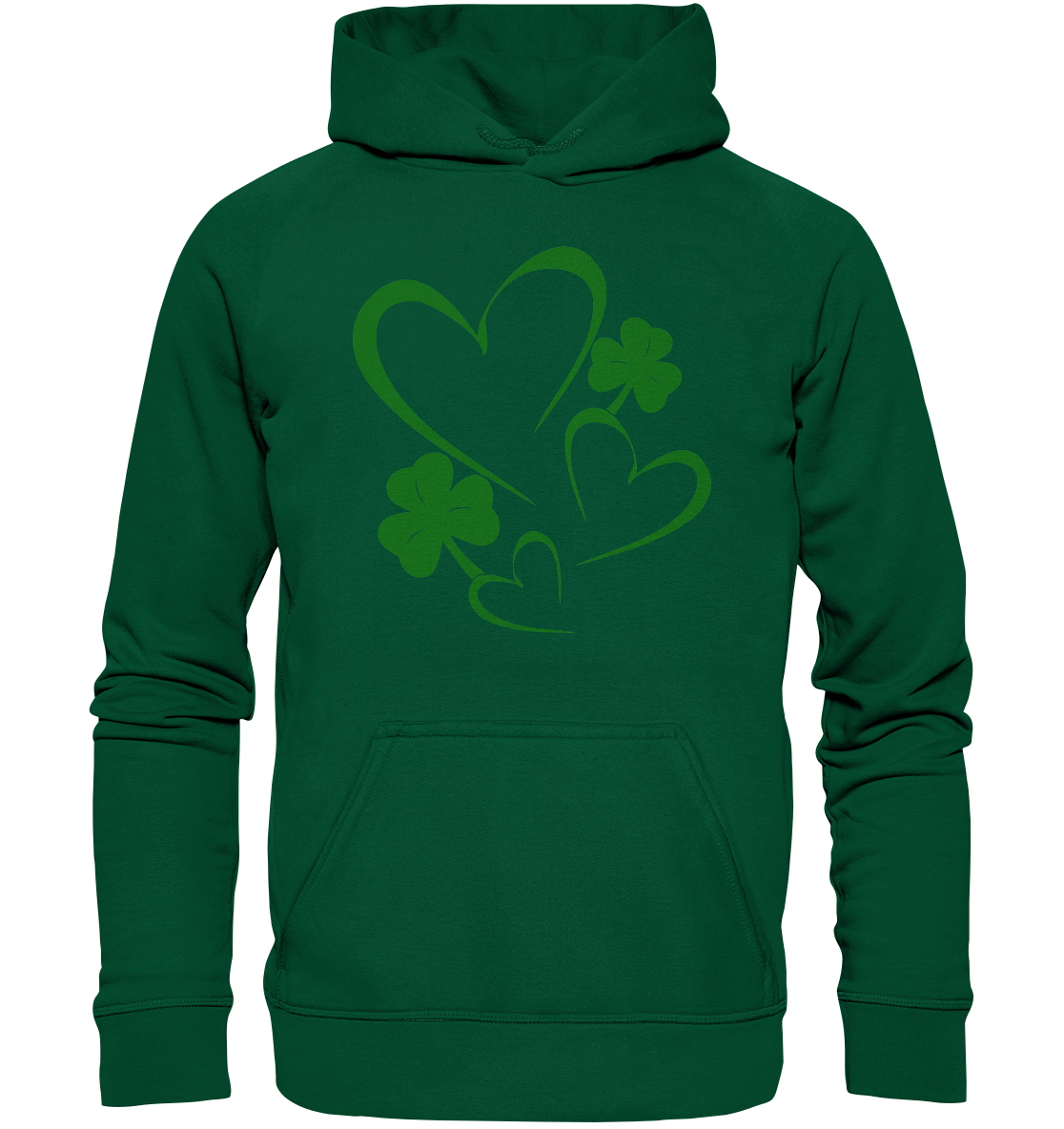 Shamrock & Heart - Basic Unisex Hoodie