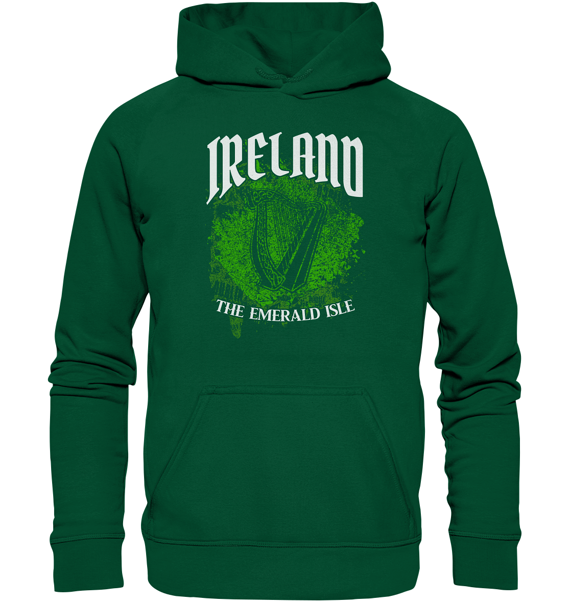 Ireland "The Emerald Isle / Splatter" - Basic Unisex Hoodie