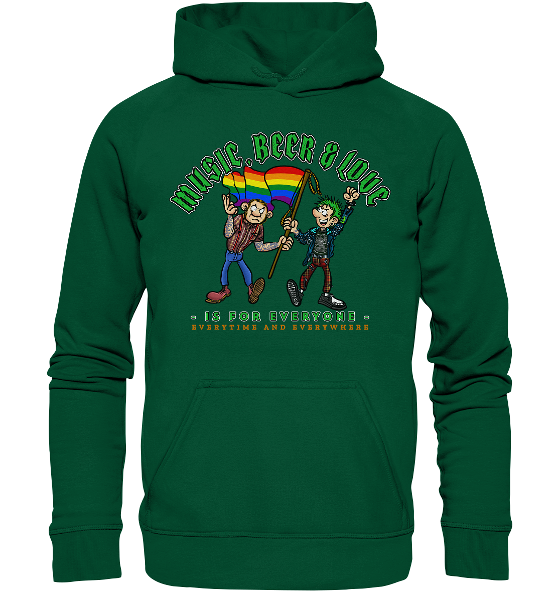 Music, Beer & Love "Is For Everyone" - Basic Unisex Hoodie