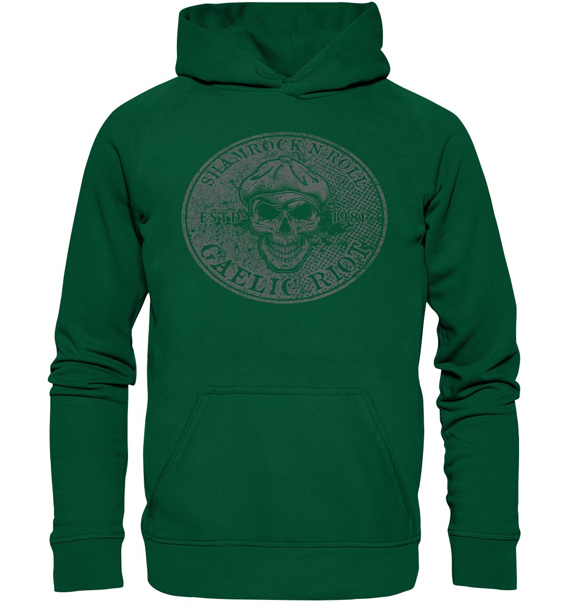 Shamrock And Roll "Skull / Gaelic Riot" - Basic Unisex Hoodie