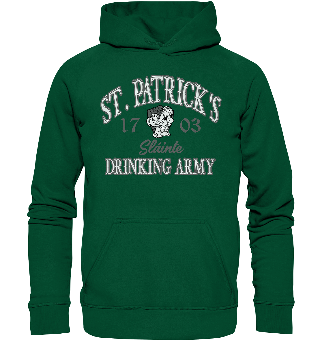 St. Patrick's Drinking Army "Sláinte" - Basic Unisex Hoodie