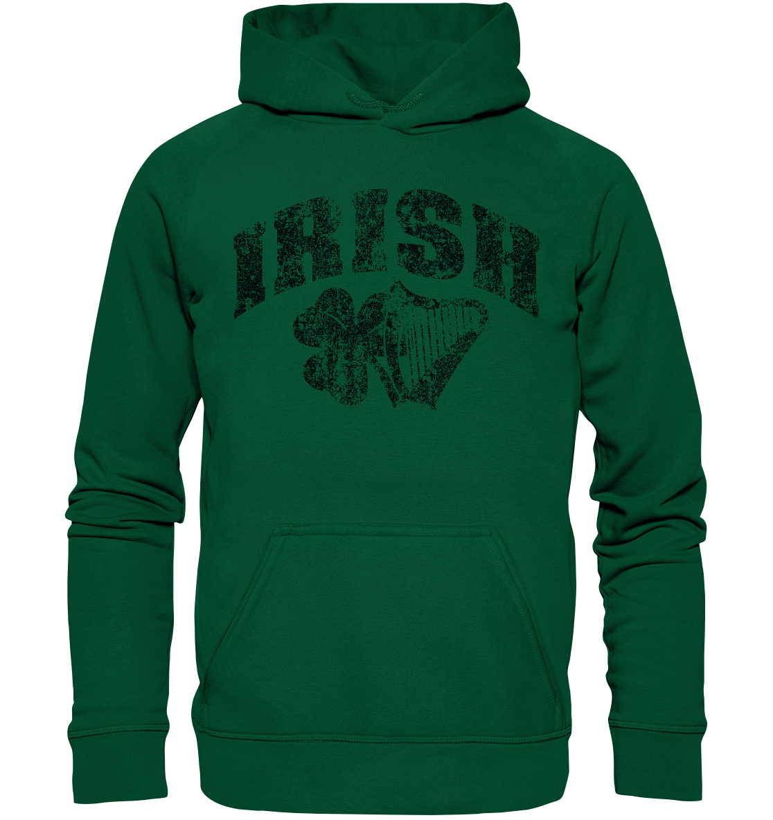 Irish "Shamrock & Harp" - Basic Unisex Hoodie