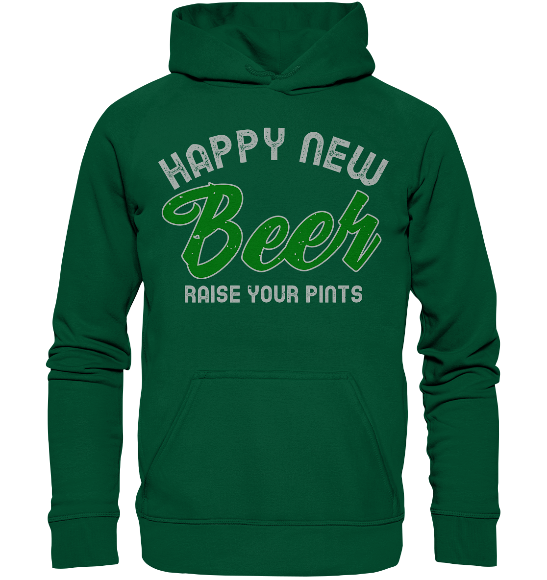 "Happy New Beer" - Basic Unisex Hoodie