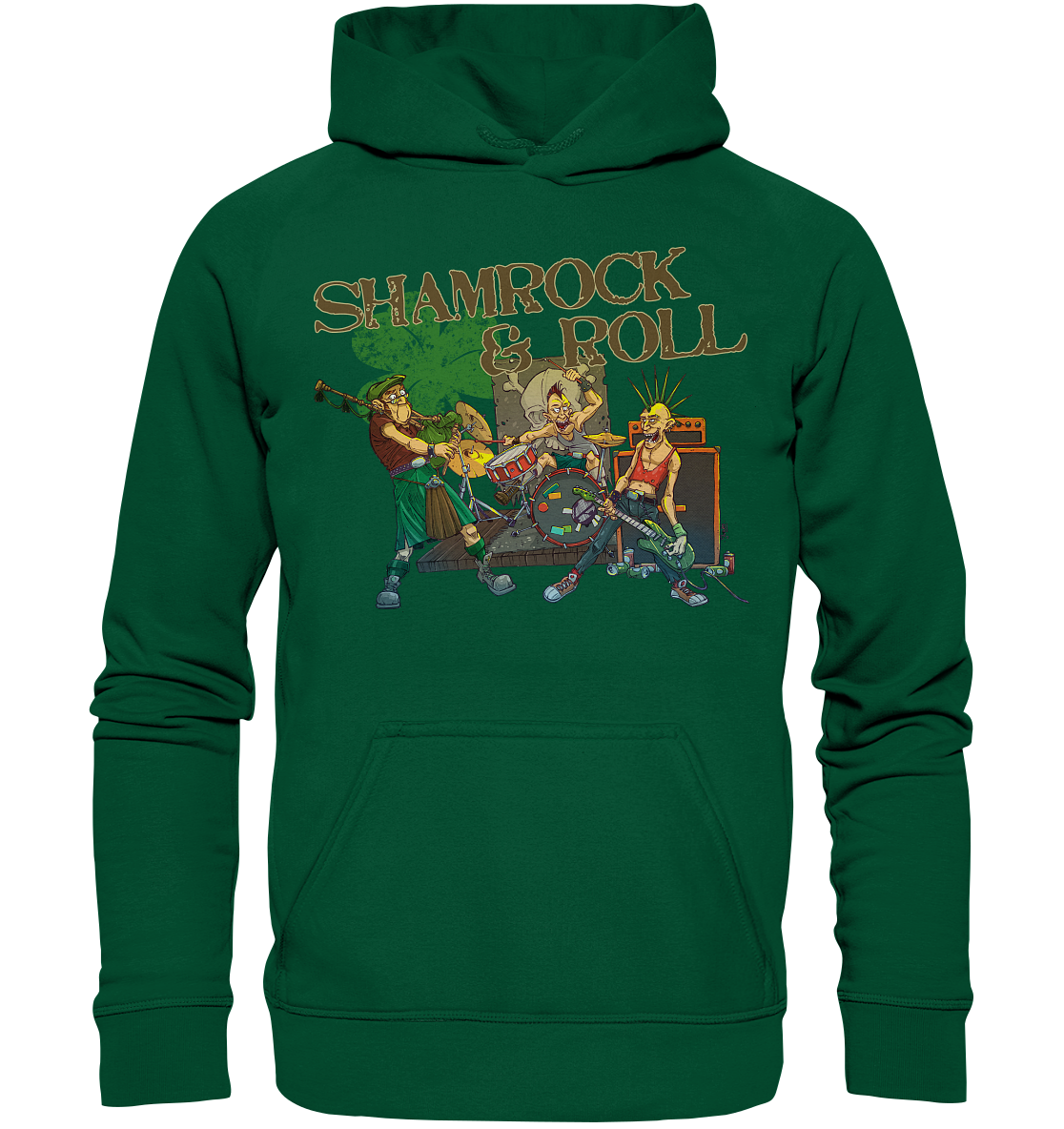 Shamrock & Roll "Band" - Basic Unisex Hoodie