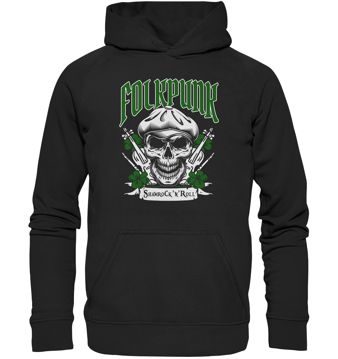 Folkpunk "Shamrock'n'Roll" - Basic Unisex Hoodie