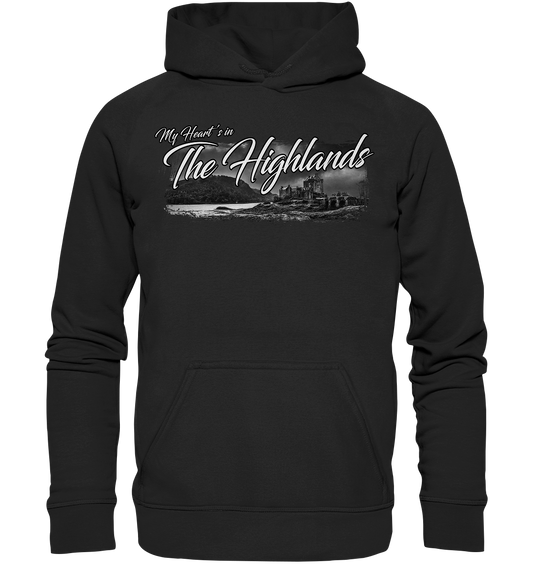 "My Heart's In The Highlands" - Basic Unisex Hoodie