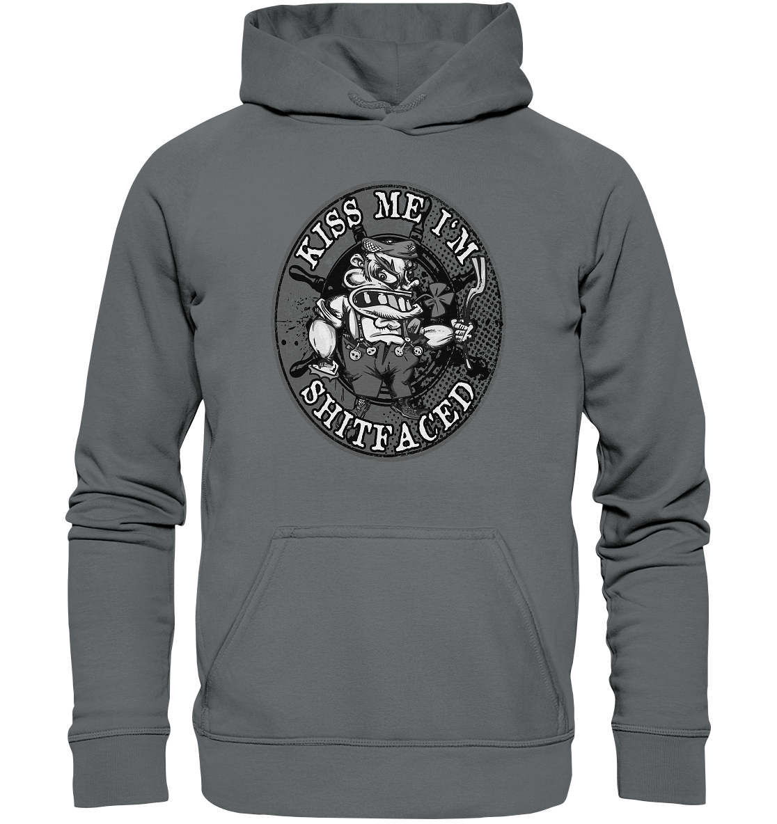 Kiss Me I'm Shitfaced - Basic Unisex Hoodie